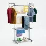Séchoir Tour Amazon Basics avec Ailes Pliantes pour Intérieur - 126 x 64 x 173 cm