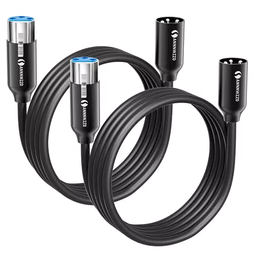 Câble Micro XLR Professionnel Compatible avec Microphone Symétrique - 5m