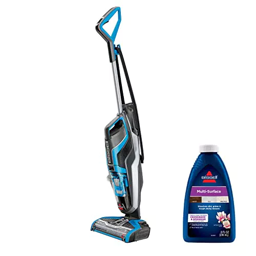 Aspirateur Multifonction BISSELL CrossWave 3 en 1 - Nettoyant pour Tapis et Sols Durs - Noir/Titane