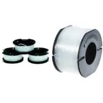 Bobine de Rechange BLACK+DECKER pour Coupe-Bordures - Fil en Nylon Transparent et Résistant - Modèle Reflex Plus