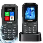 Téléphone Portable Senior Blackview N1000 4G Dual SIM Débloqué - 2,4 écran, 4GO ROM, 3300mAh, Bouton SOS/GPS