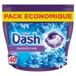 Dash Tout-en-1 PODS Lessive En Capsules 40 Lavages, Envolée D’Air