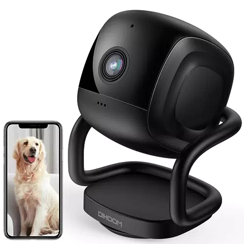 Caméra de Surveillance WiFi Intérieure 1080P avec Vision Nocturne et Détection de Mouvement - Compatible avec Alexa