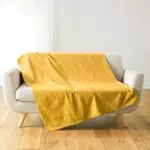 Plaid Douceur d'Intérieur Lucile Curry in Polycoton