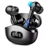 Écouteurs Bluetooth Sans Fil HiFi avec Réduction de Bruit - Qualité Sonore Stéréo - Contrôle Tactile - Noir