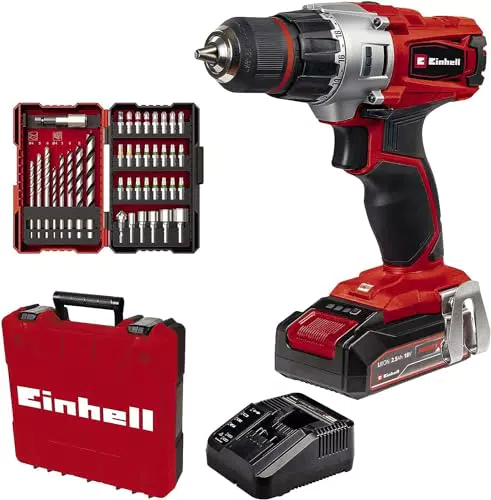 Perceuse Visseuse sans fil Einhell TE-CD 18/2 Li Power X-Change (Li-Ion, 18 V, 44 Nm)