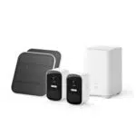 Caméra de surveillance extérieure sans fil eufyCam 2C Security avec panneau solaire, autonomie 180 jours, Full HD 1080p, vision nocturne, IP67, compatible HomeKit