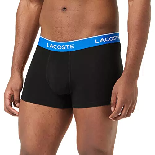 Lacoste Boxer Homme - Lot de 3, Noir/Marina-panorama-grap