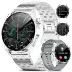Montre Connectée Intelligente LIGE Homme avec Appel Bluetooth, Smartwatch 1.39 Voix Fréquence Cardiaque Sommeil SpO2, IP68 Étanche Podomètre, Compatible Android iOS