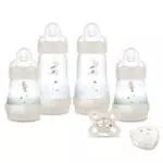 Coffret Naissance MAM - Biberons Easy Start Anti-Colique + Sucette + Boîte Doseuse Offerte