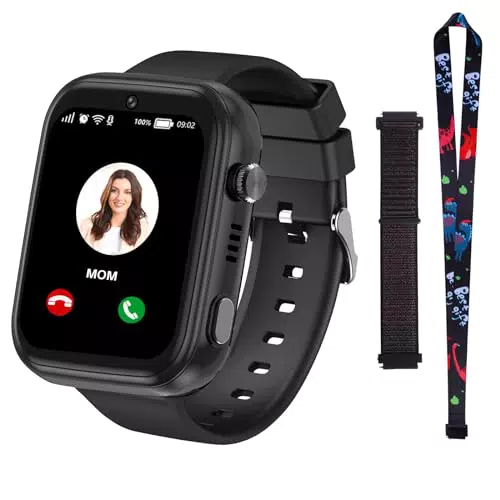 Montre Connectée Enfant 4G GPS Avec WiFi et Fonctions Multimédias - Idéal Cadeau Enfant 3-14 Ans