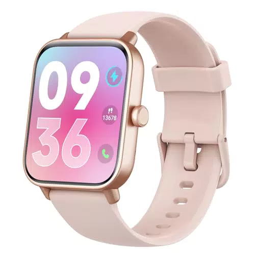 Montre Connectée avec Appel Bluetooth et Alexa Intégré - Suivi Sommeil et Fréquence Cardiaque - Étanche IP68 - Montre Sport pour Android iOS