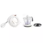 Batteur électrique Moulinex 200 W, 2 vitesses, 2 jeux de fouets inclus & Presse-agrumes électrique 0,6 L, 25 W, Sélecteur de Pulpe