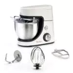 Robot pâtissier Moulinex Masterchef Gourmet, Capacité 4,6 L, 8 vitesses, Technologie Fouet Whisk, Batteur pétrin aluminium, 1100 W.