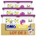 Lessive Liquide Omo 3 en 1 Jasmin & Fleur de Coton - Parfum Cajoline