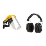 Visière de Protection Oregon en Polycarbonate avec Casque Antibruit Pliable 90563E