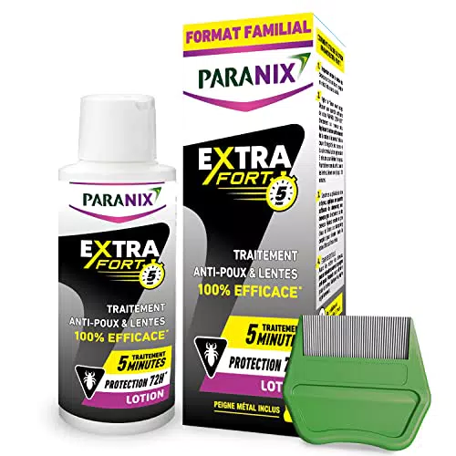 Lotion Anti-Poux et Lentes Paranix Extra Fort - Format Familial 200 ml