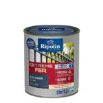 Peinture Antirouille Glycéro pour Fer Extérieur - Sous-couche Intégrée - Résistante aux Intempéries - Bleu Marine Brillant