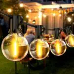 Guirlande Lumineuse Exterieure Led - Guirlandes Guinguette Exterieur G40 Étanche Blanc Chaud pour Jardin Terrasse Balcon