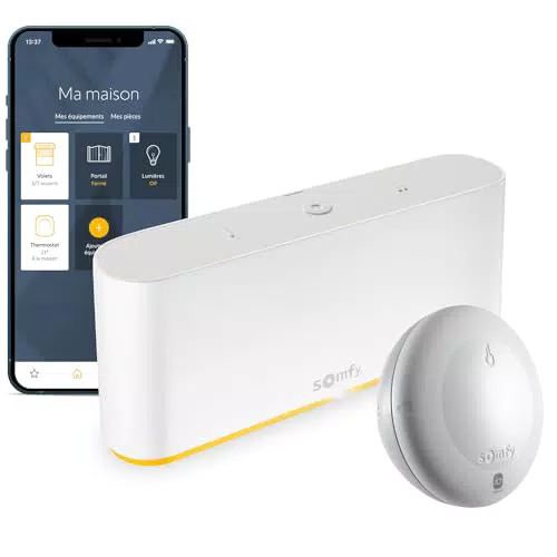 Pack Somfy Tahoma Switch + Capteur de Température Extérieure Thermis Wirefree io - Contrôle de la Température et des Volets Automatisé