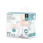 Set de démarrage Suavinex anti-colique 180ml avec tétine spéciale allaitement + sucette Naissance Taille Mini (-2 à 2 mois)