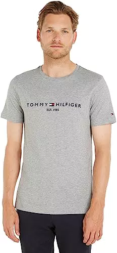 Tommy Hilfiger T-Shirt Homme Core Tommy Logo Tee Encolure Ronde