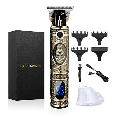 Tondeuse Cheveux et Barbe Professionnelle Sans Fil avec Écran LCD - Idéal pour Cadeau Homme et Salon de Coiffure
