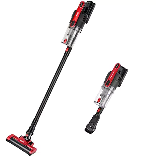 Aspirateur Balai et à Main Sans Fil 2-en-1 Rechargeable avec Brosse Rotative - Marque: VG HVC 3000