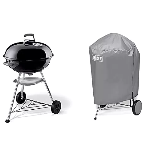 Barbecue Weber Compact Noir 57 cm + Housse Standard pour Barbecues Charbon