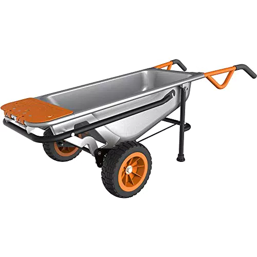 WORX - Brouette 8 en 1 avec Pneus Anti-Crevaisons