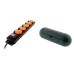 Bloc étanche 5 Prises 16A 2P+T avec Interrupteur et Protection pour Jardin - Zenitech