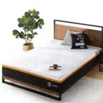 Matelas Zinus 140x190 cm - Mémoire de forme et ressorts ensachés - Hybride Cooling Copper