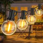 Guirlande Guinguette SUWIN 9M avec 30 Ampoules LED - Décoration Lumineuse Extérieure Blanc Chaud IP45 - Jardin Patio Fête Mariage
