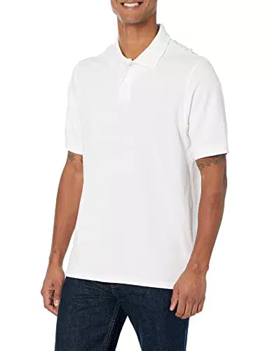 Amazon Essentials Polo en Coton Piqué Coupe Classique pour Homme