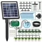 AnseTo Kit d'Arrosage Automatique Solaire pour Jardin et Balcon