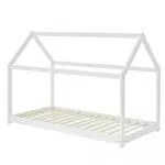 Lit Cabane Enfant Montessori Tiny en Bois Massif de Pin Blanc