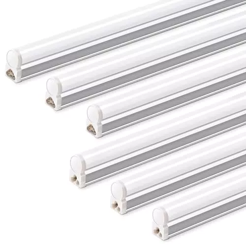 Barrina Lampe LED T5 59cm 10W 1100lm 6500K pour Atelier et Garage