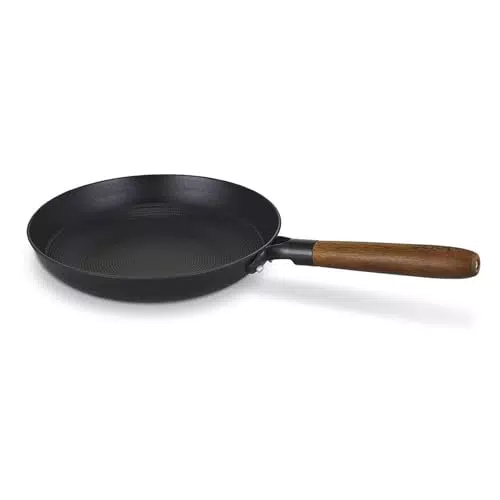 Poêle à Frire en Acier Émaillé avec Manche en Acacia - BEKA CLASSIC