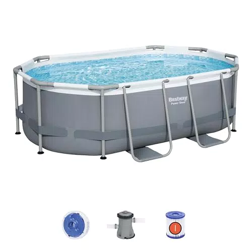 Piscine hors sol ovale Bestway Power Steel™ avec filtre à cartouche