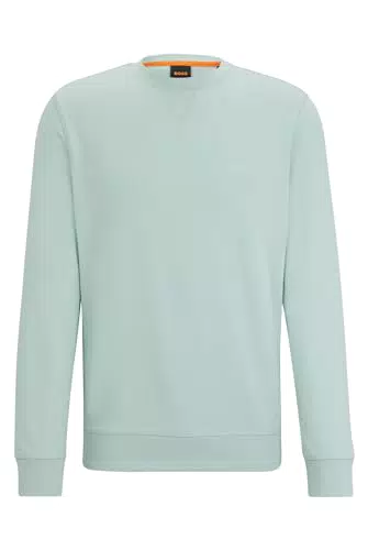 Sweat Relaxed Fit en Molleton de Coton BOSS Hommes avec Patch Logo