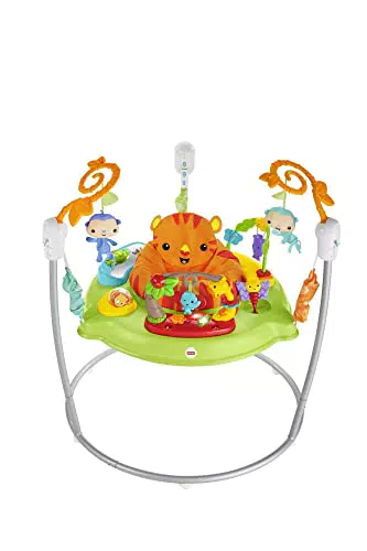 Fisher-Price Jumperoo Jungle - Siège Harnais Sauteur Bébé et Activités