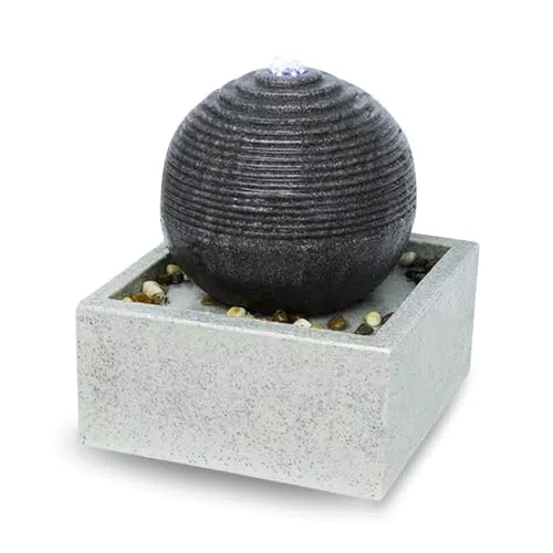 Fontaine d'Intérieur et d'Extérieur Moderne LED - Décoration Jardin Terrasse Zen Relaxante