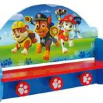 Pat Patrouille Étagère Porte-Manteau pour Enfant en Bois MDF - Bleu