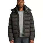 Veste à capuche rembourrée G-STAR RAW pour homme, style Whistler - Noir