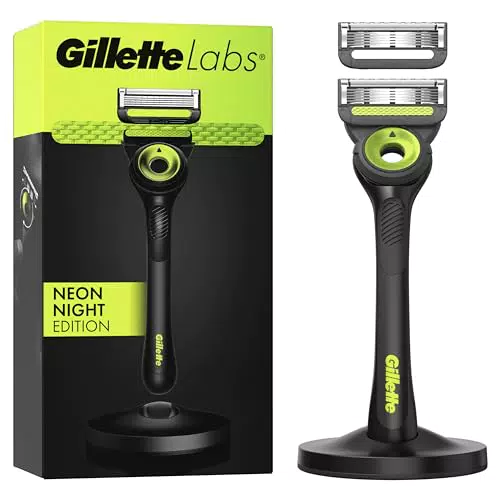 GilletteLabs Avec Barre Exfoliante, Rasoir Pour Homme De Gillette