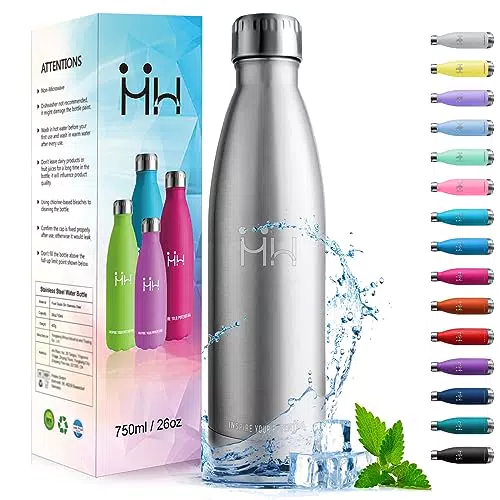 HoneyHolly Gourde Isotherme - 750ML - Gourde Inox isolé à Double Mur