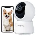 LAXIHUB Caméra de Surveillance WiFi Intérieure avec Vision Nocturne et Audio Bidirectionnel