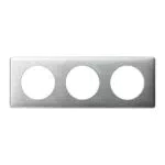 Plaque Céliane Legrand - Finition Prises 3 Postes - Métal Aluminium