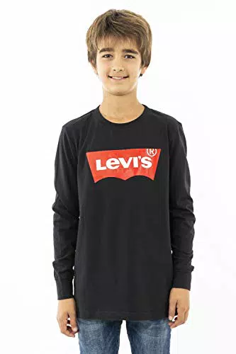 Levi's Lvb L/S Batwing Tee Garçon, Profondeurs Océaniques