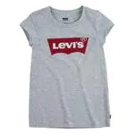 T-shirt Levi's Kids Batwing Fille Gris Clair/Rouge